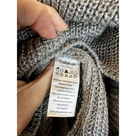 NWT Callahan Knitwear Winona Short Gray size XS - Picture 4 of 5